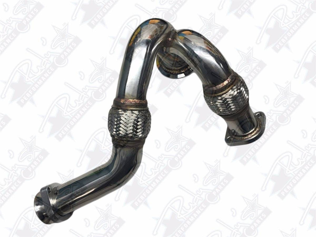 Rudy's Heavy Duty 304 SS Up Pipe Kit & Turbo V-Band Clamp For 03-07 6.0 Powerstroke