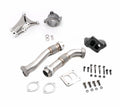 Rudy's Heavy Duty Stainless Steel Bellowed Replacement Turbocharger Up Pipe Kit with Non-EBP Pedestal & Housing For 94-97 7.3 Powerstroke