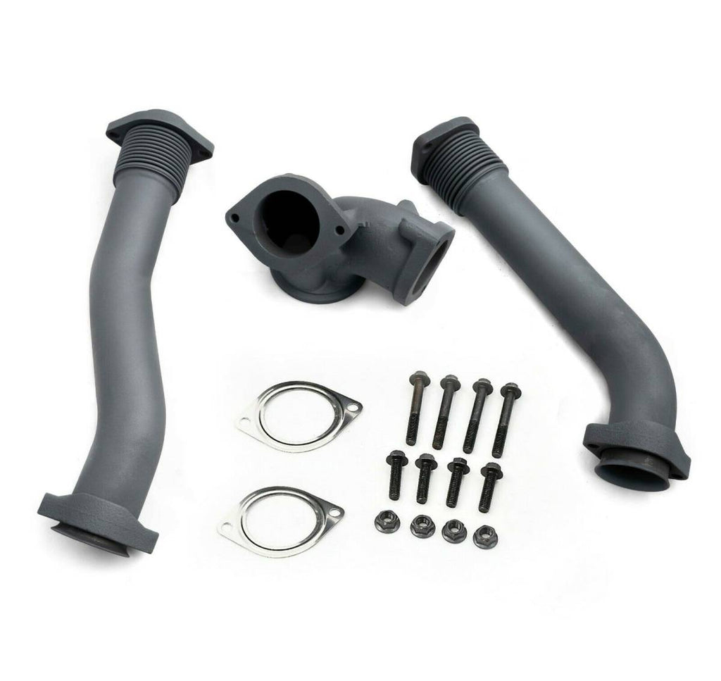 Rudy's High Temp Coated Bellowed Turbocharger Up Pipe Kit For 99.5-03 7.3 Powerstroke